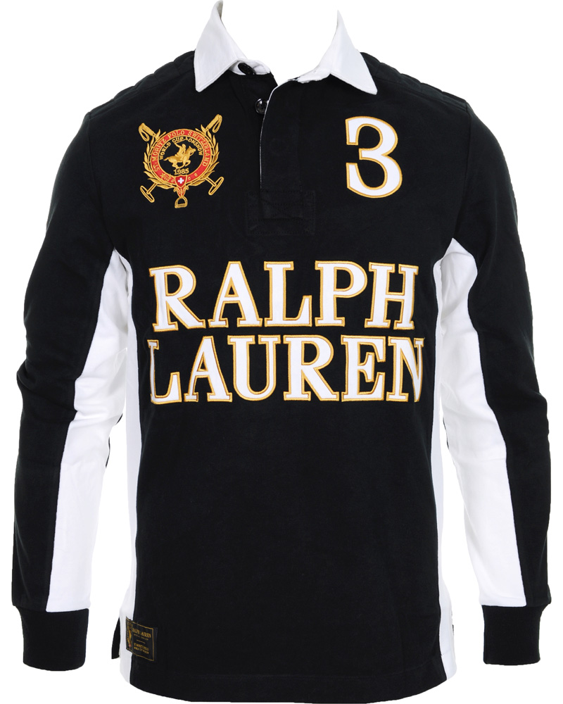 Homme | Pulls Et Tricots | Polo Ralph Lauren | Custom Fit Rugby Black