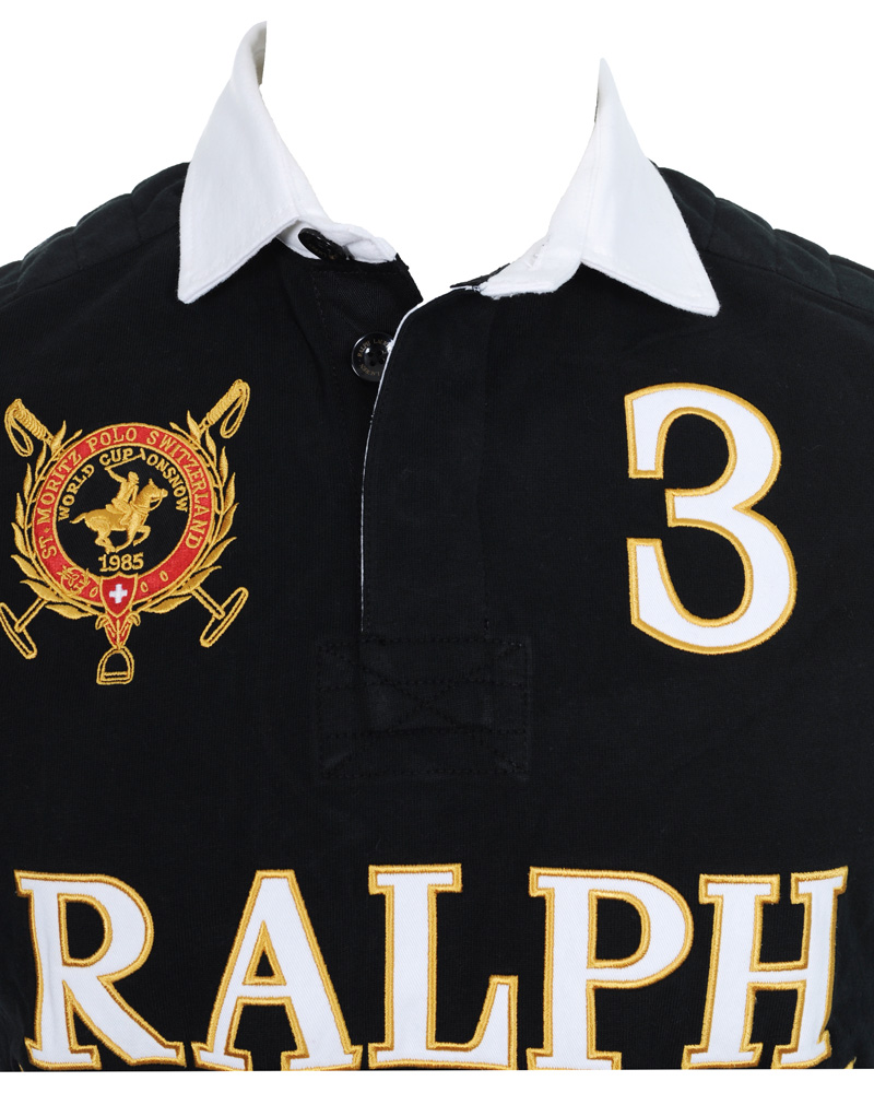 Homme | Pulls Et Tricots | Polo Ralph Lauren | Custom Fit Rugby Black