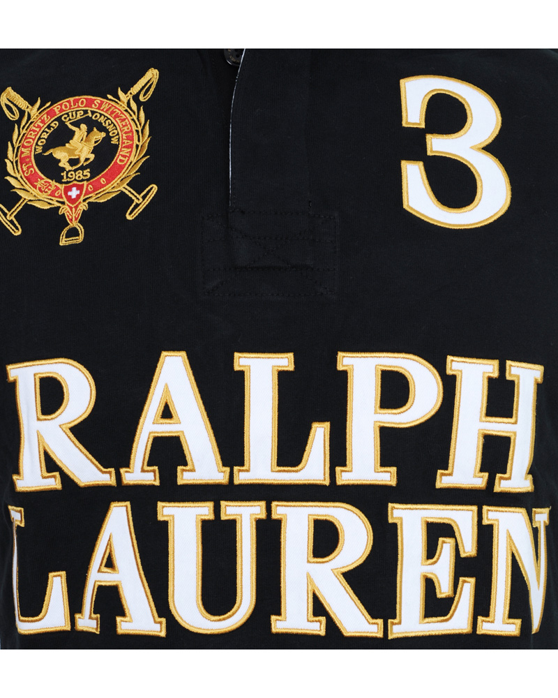 Homme | Pulls Et Tricots | Polo Ralph Lauren | Custom Fit Rugby Black