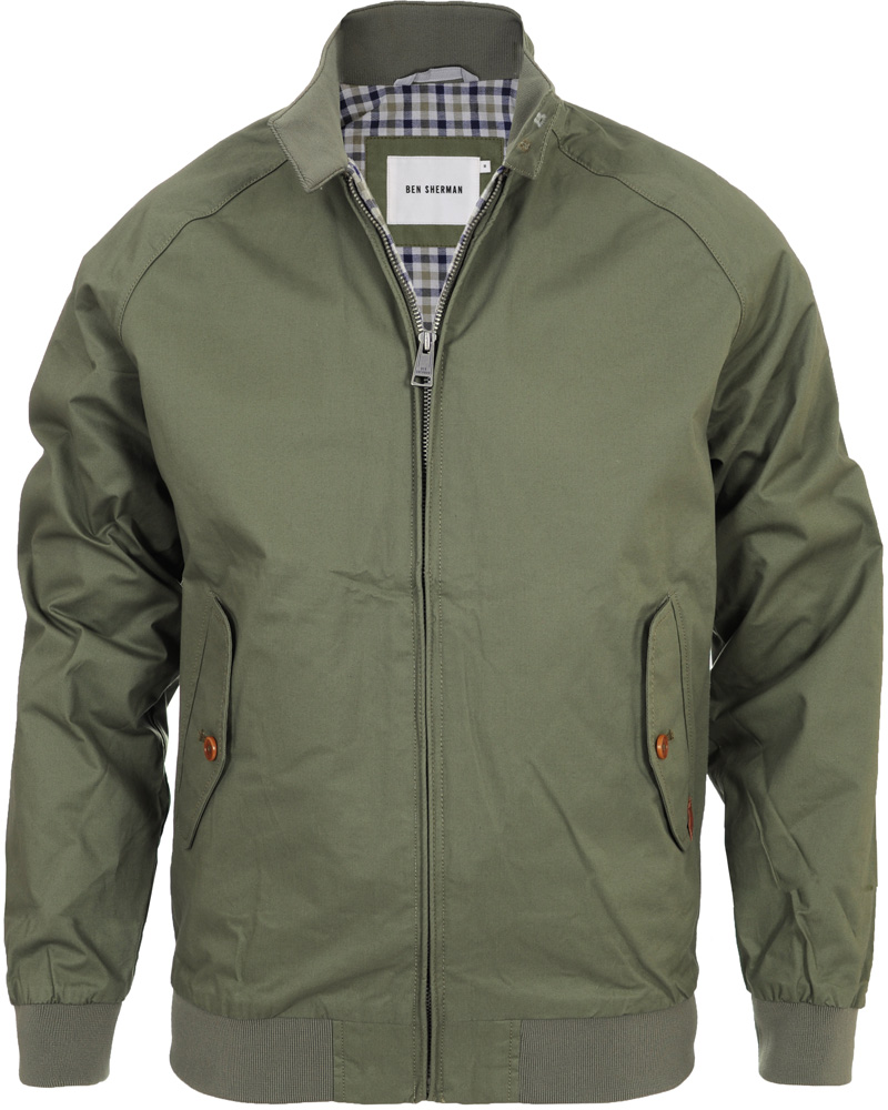 Homme | Manteaux Et Vestes | Ben Sherman | Harrington Jacket Burnt Olive