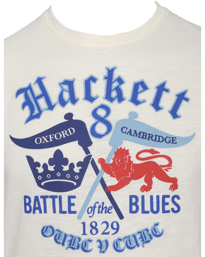 Homme | T-shirts | Hackett | Logo Tee Off White