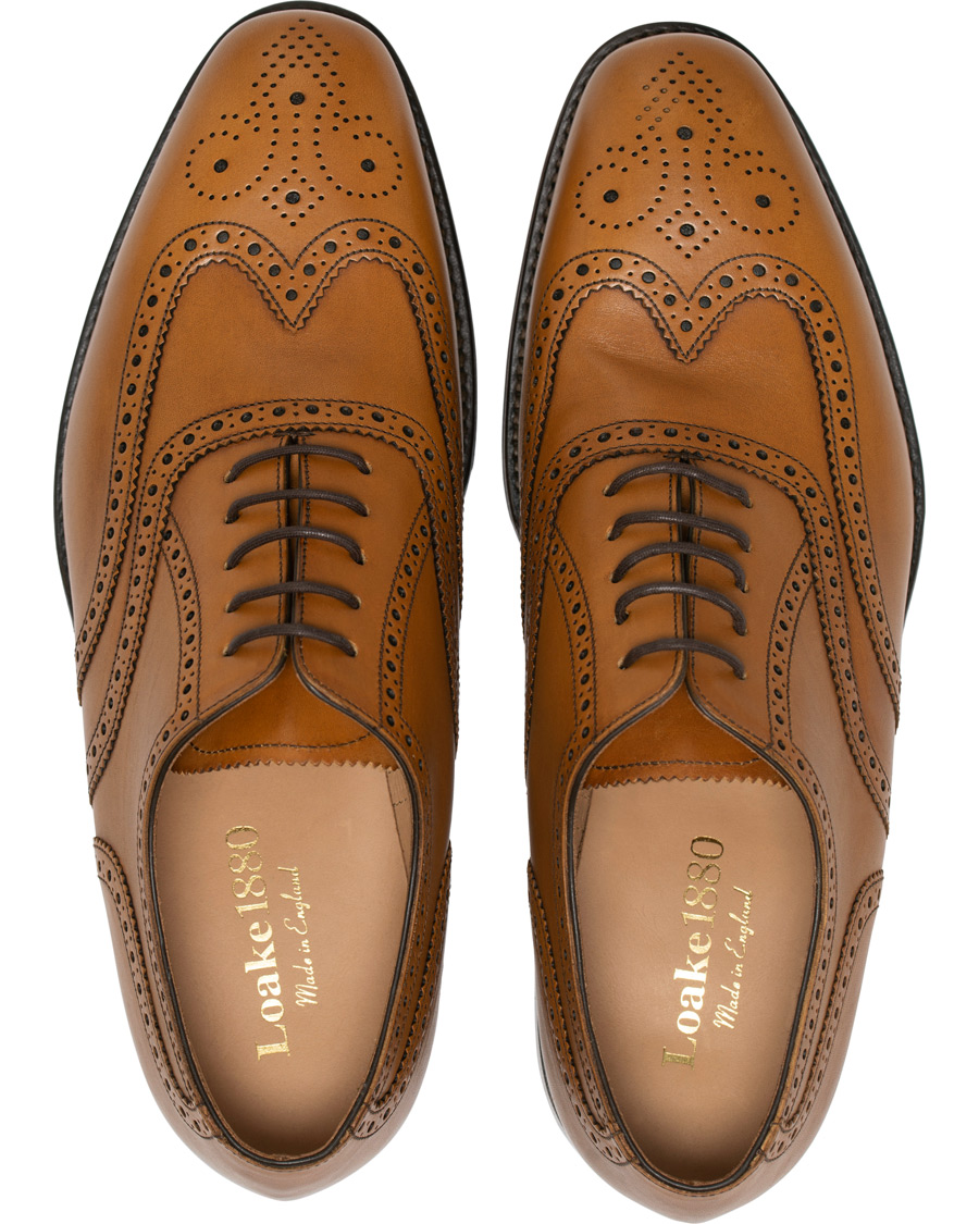 Heren | Loake 1880 Buckingham Brogue Tan Burnished Calf | Loake 1880 | Buckingham Brogue Tan Burnished Calf
