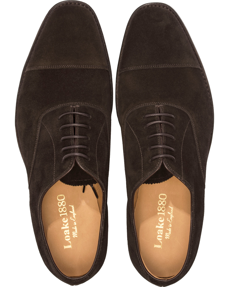 Homme | Loake 1880 Aldwych Oxford Dark Brown Suede | Loake 1880 | Aldwych Oxford Dark Brown Suede