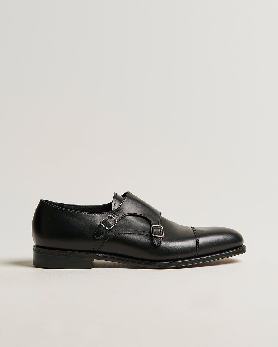 Heren | Gespschoenen | Loake 1880 | Cannon Monkstrap Black Calf