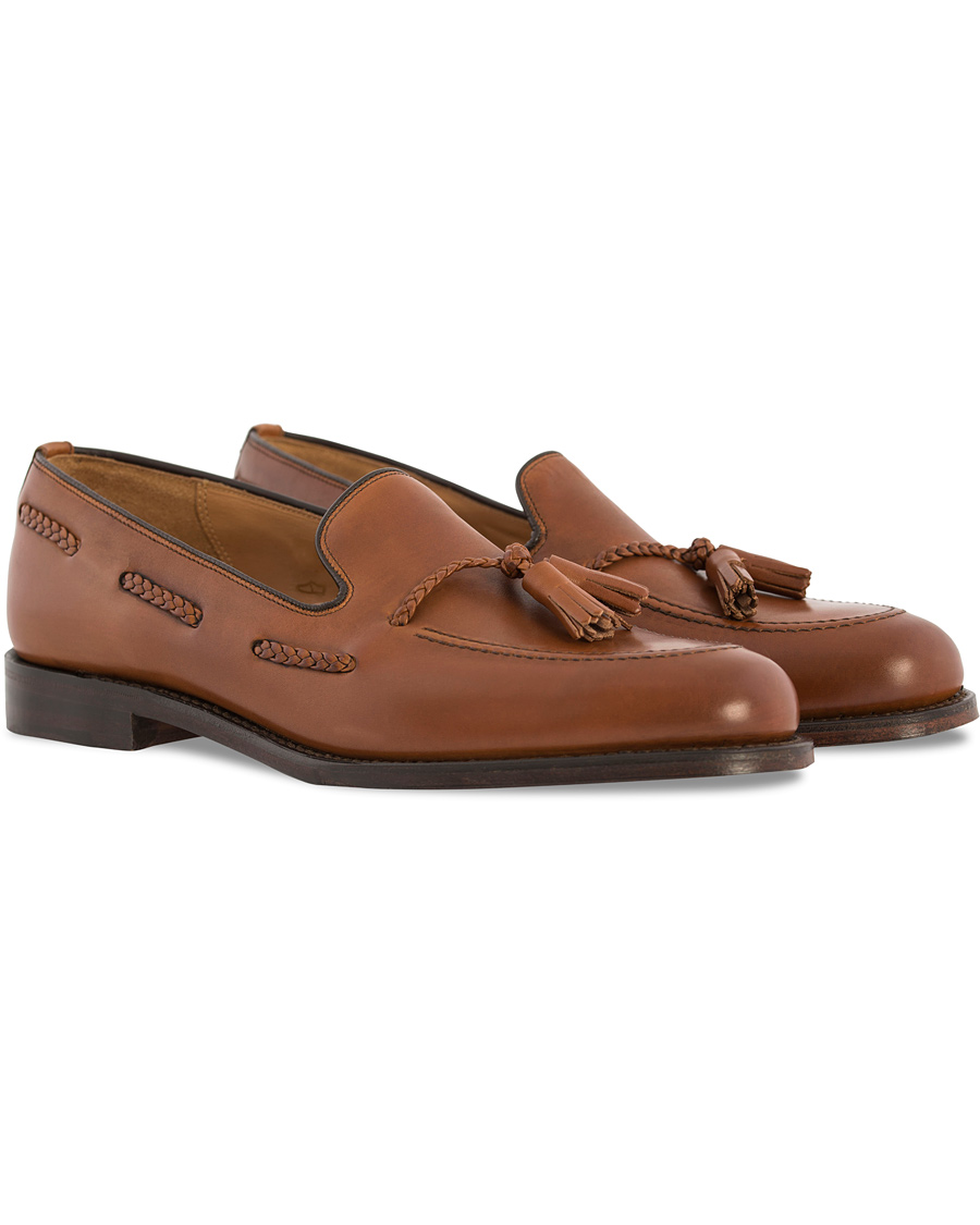 Homme | Loake 1880 Temple Loafer Brown Burnished Calf | Loake 1880 | Temple Loafer Brown Burnished Calf