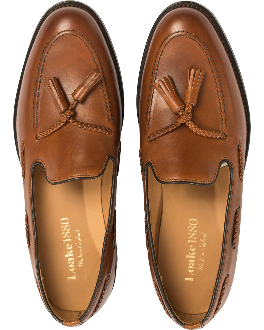 Homme | Loake 1880 Temple Loafer Brown Burnished Calf | Loake 1880 | Temple Loafer Brown Burnished Calf