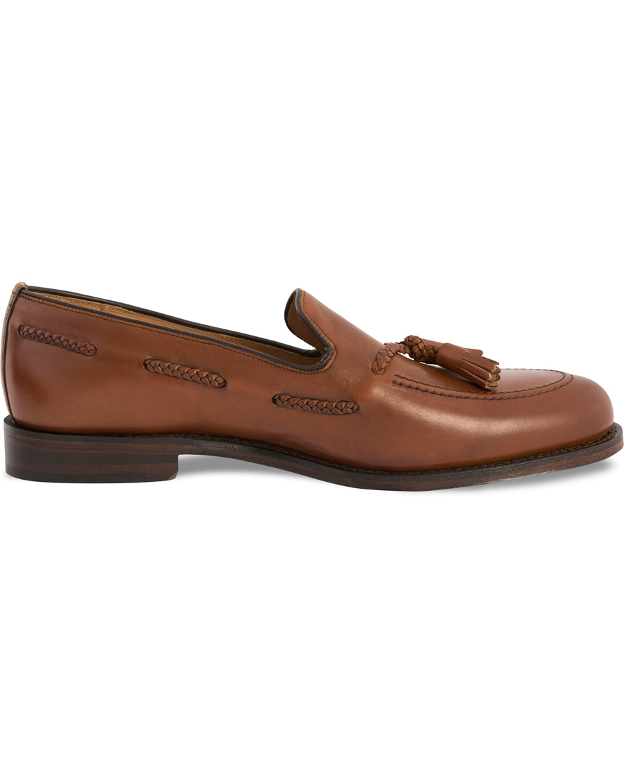 Homme | Loake 1880 Temple Loafer Brown Burnished Calf | Loake 1880 | Temple Loafer Brown Burnished Calf