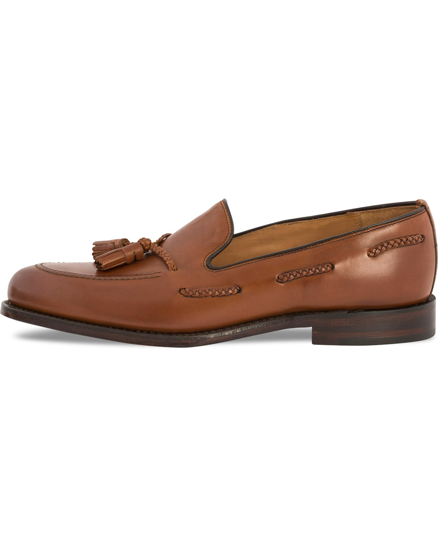 Homme | Loake 1880 Temple Loafer Brown Burnished Calf | Loake 1880 | Temple Loafer Brown Burnished Calf