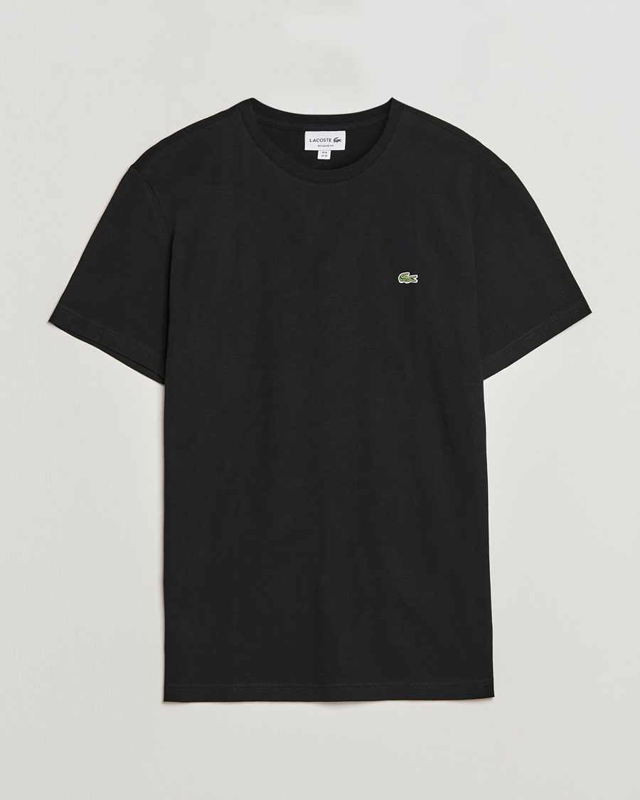 Homme | T-shirts | Lacoste | Crew Neck T-Shirt Black