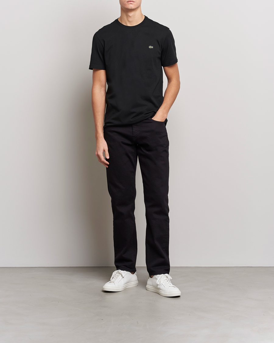 Homme | T-shirts | Lacoste | Crew Neck T-Shirt Black