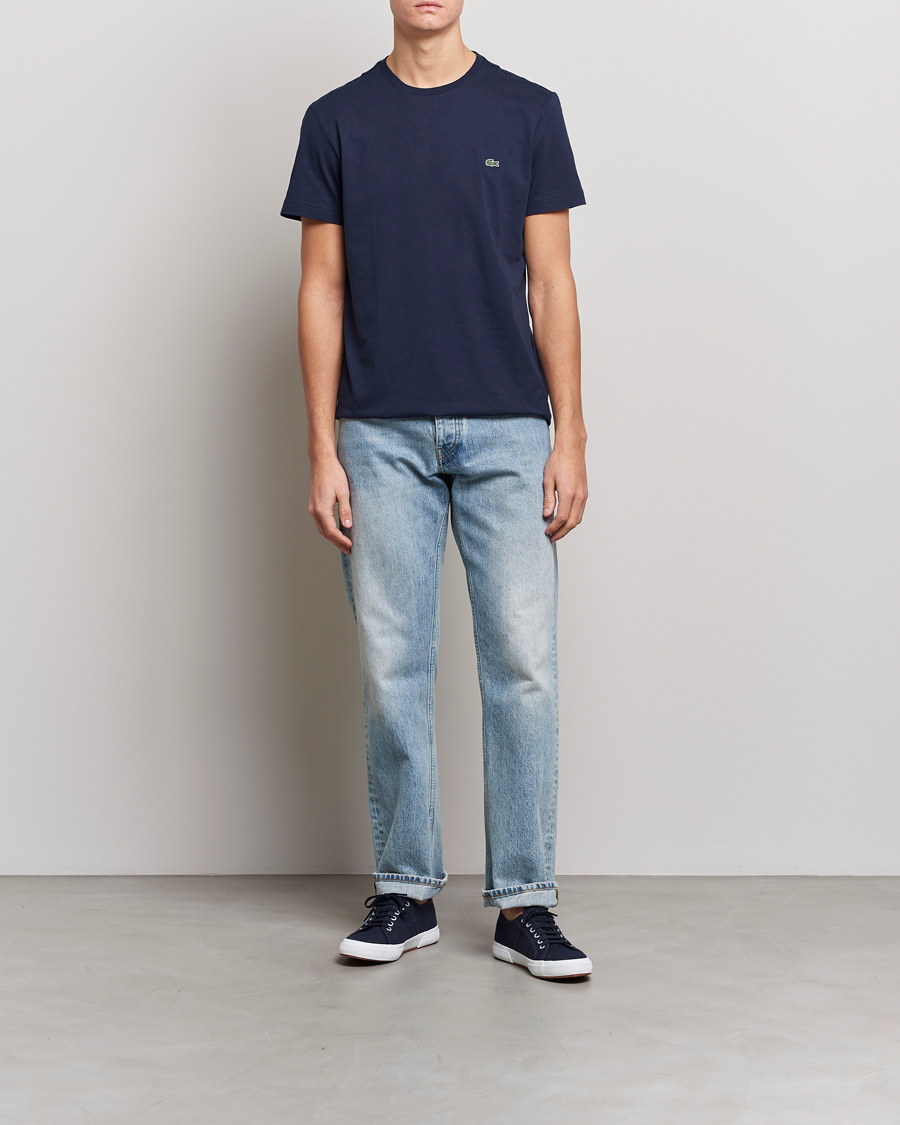 Homme | T-shirts | Lacoste | Crew Neck T-Shirt Navy