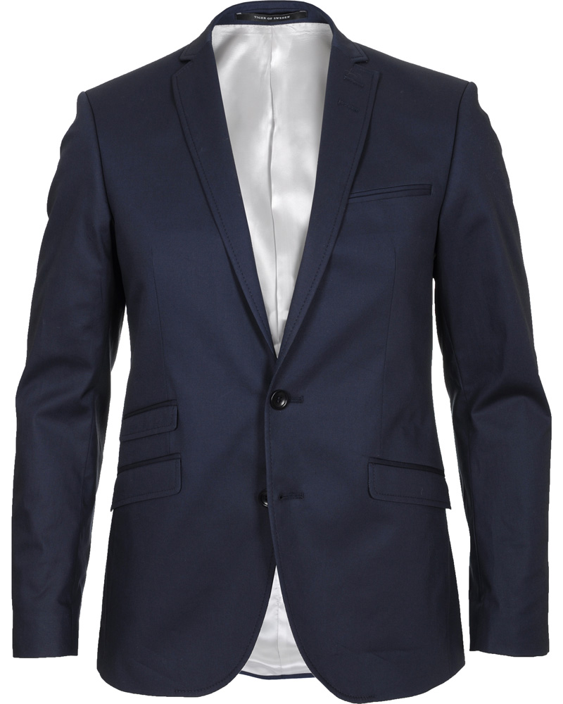 Homme | Blazers | Tiger of Sweden | Nedvin Cotton Blazer Blue 46
