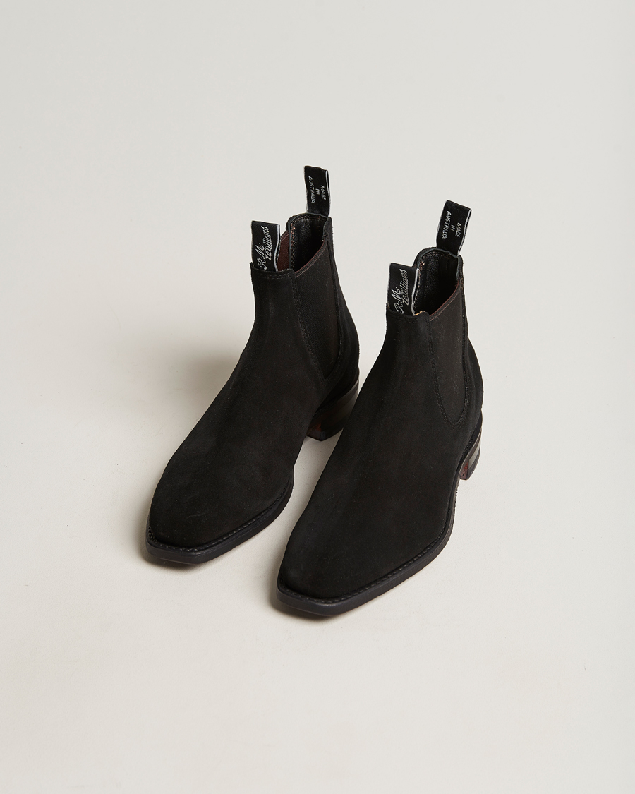 Homme | R.M.Williams Blaxland G Boot Suede Black | R.M.Williams | Blaxland G Boot Suede Black