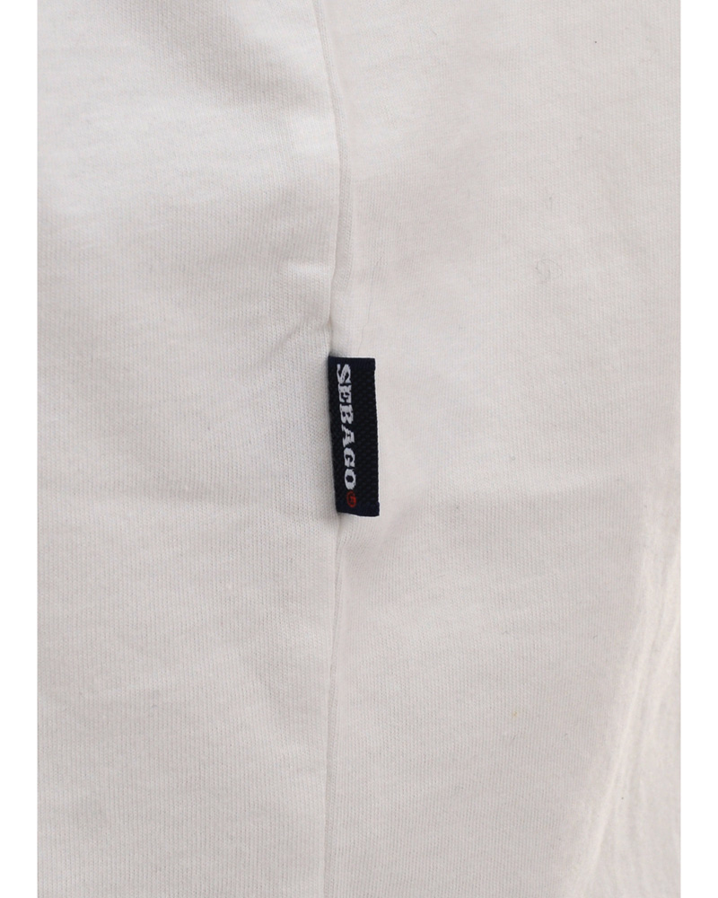 Heren | T-shirts | Sebago | Anchor Tee Print T-Shirt Sail White