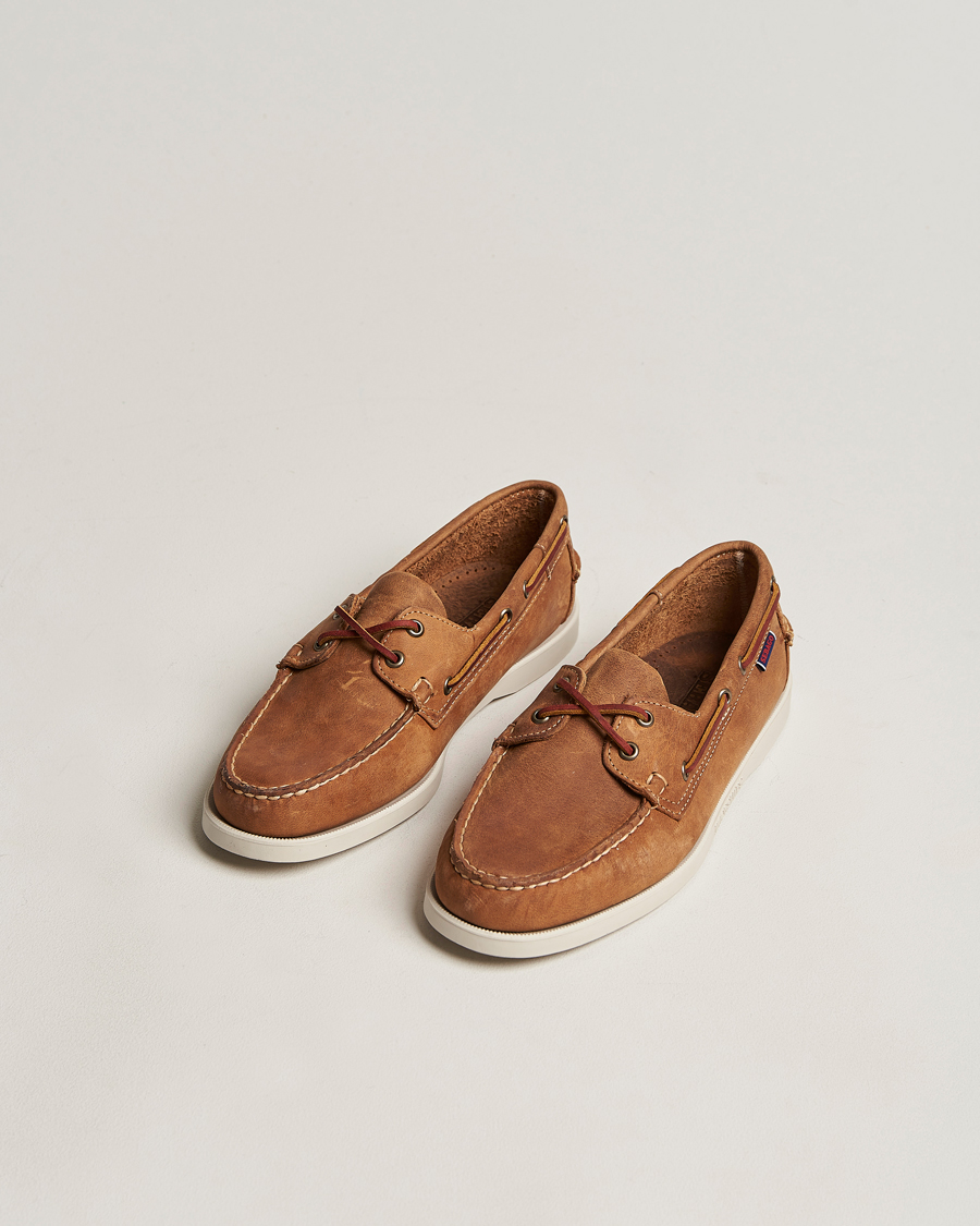 Heren | Bootschoenen | Sebago | Docksides Nubuck Boat Shoe Brown