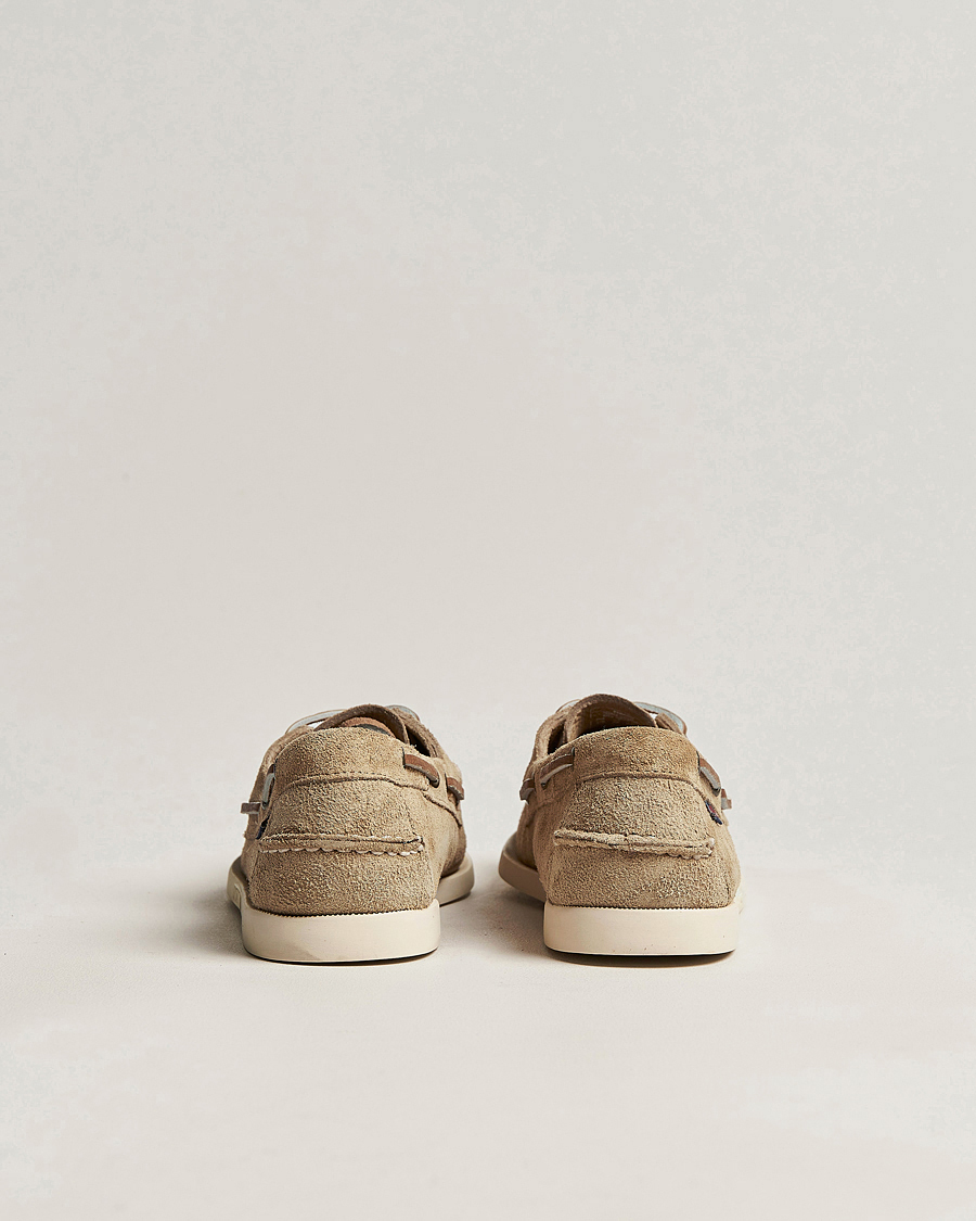 Heren | Bootschoenen | Sebago | Docksides Suede Boat Shoe Beige Camel