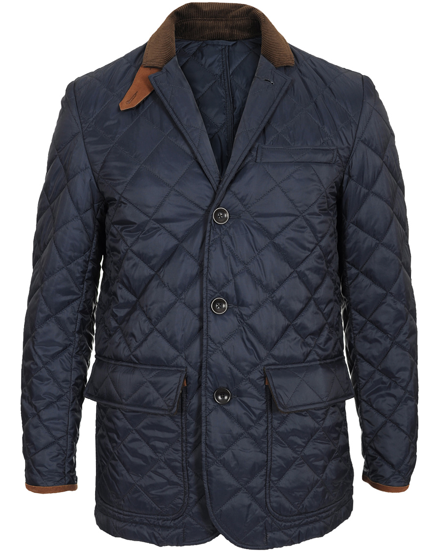 Homme | Manteaux Et Vestes | Oscar Jacobson | Tiberius Quilted Jacket Navy