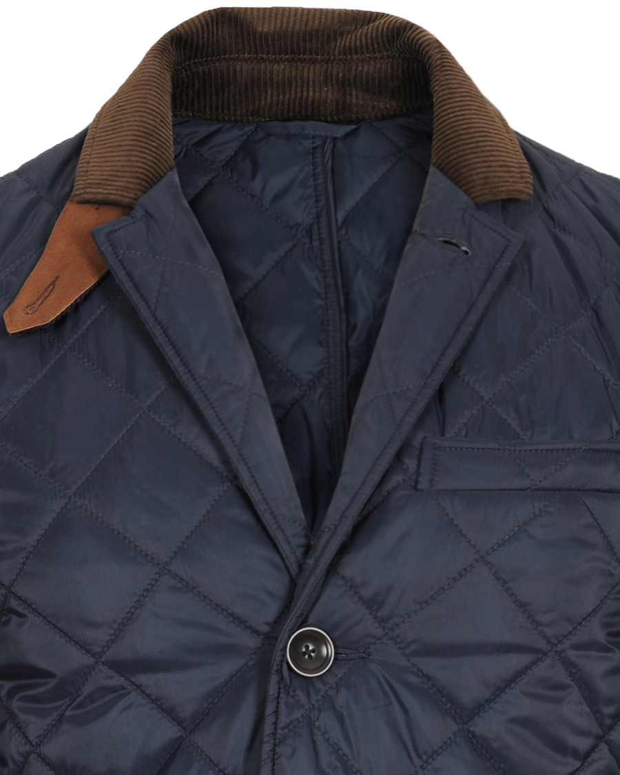 Homme | Manteaux Et Vestes | Oscar Jacobson | Tiberius Quilted Jacket Navy