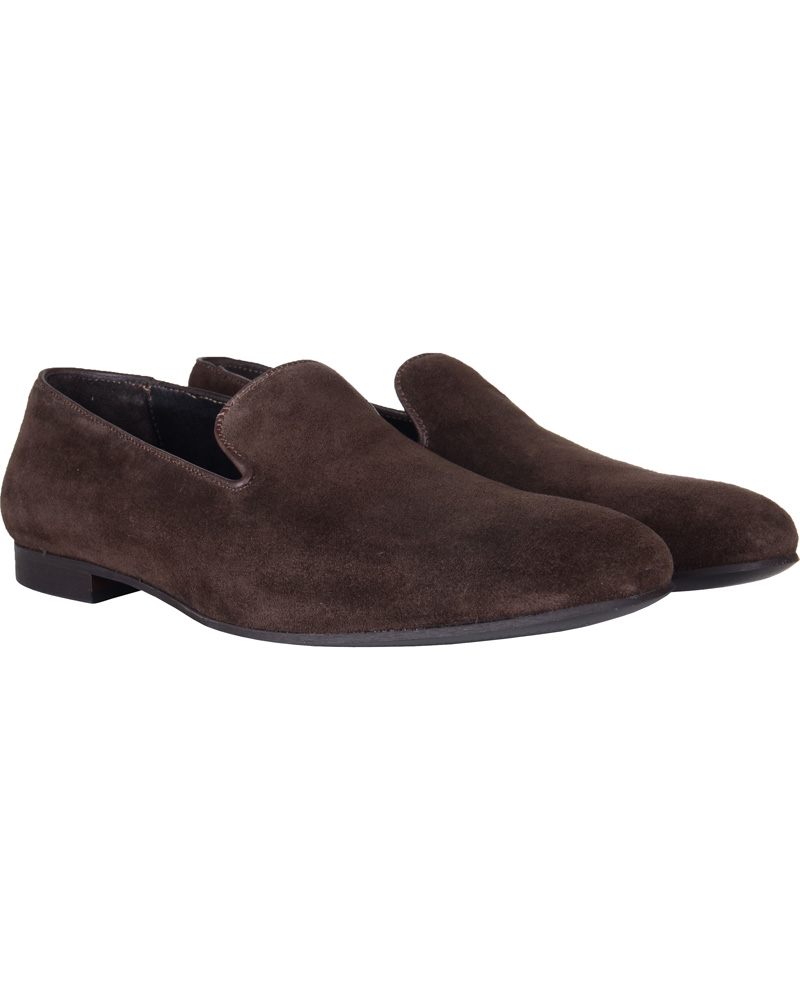 Heren | Tiger of Sweden Vincent 01 Suede Loafer Chocolate | Tiger of Sweden | Vincent 01 Suede Loafer Chocolate