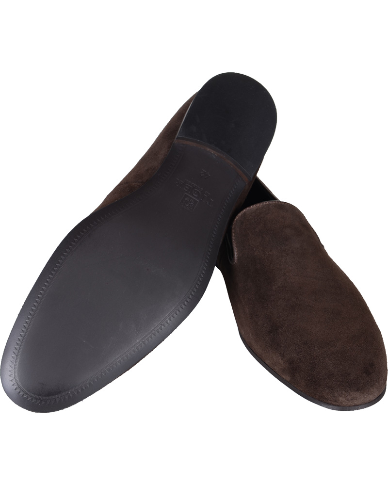Heren | Tiger of Sweden Vincent 01 Suede Loafer Chocolate | Tiger of Sweden | Vincent 01 Suede Loafer Chocolate