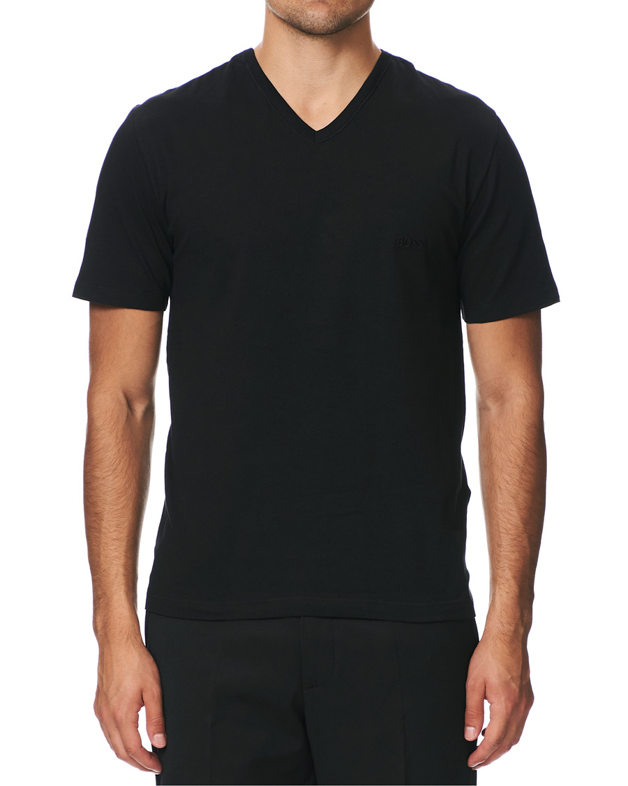 Heren | T-shirts | BOSS BLACK | BOSS 3-Pack V-Neck T-Shirt Black