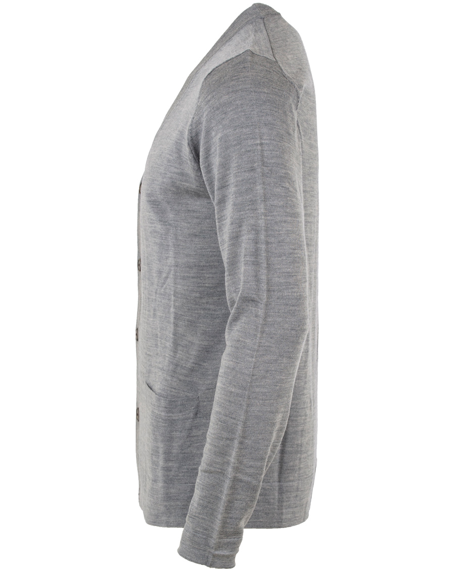 Homme | Pulls Et Tricots | Filippa K | Fine Merino V-Neck Cardigan Grey Melange