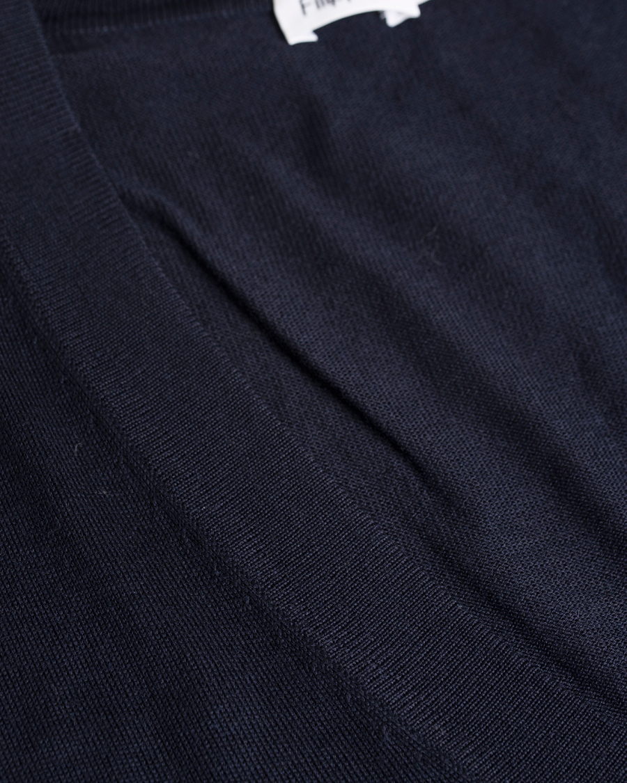 Homme | Pulls Et Tricots | Filippa K | Fine Merino V-Neck Cardigan Navy