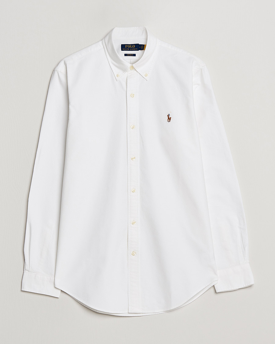 Homme | Chemises | Polo Ralph Lauren | Custom Fit Oxford Shirt White