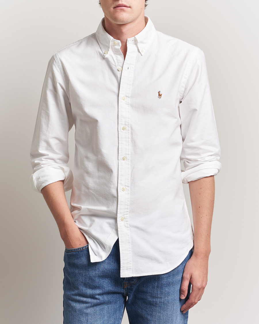Homme | Chemises | Polo Ralph Lauren | Custom Fit Oxford Shirt White