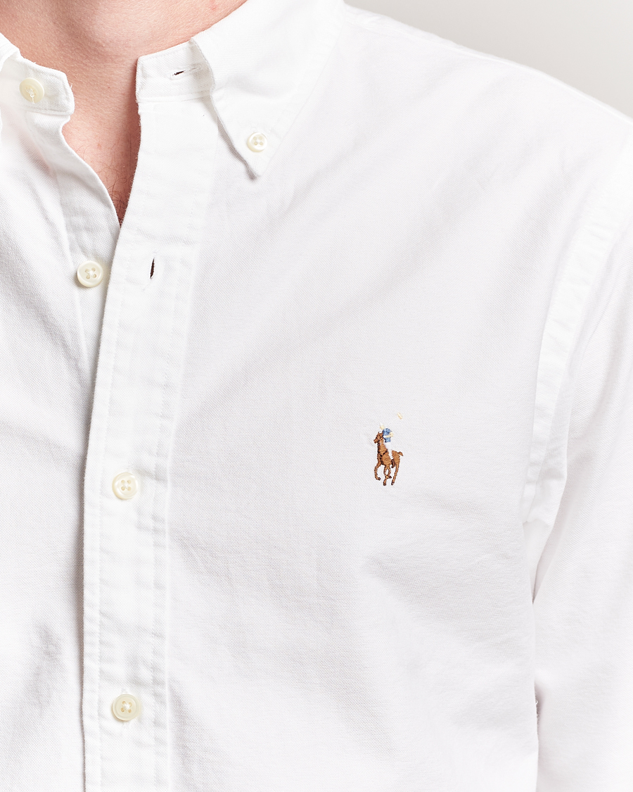 Homme | Chemises | Polo Ralph Lauren | Custom Fit Oxford Shirt White