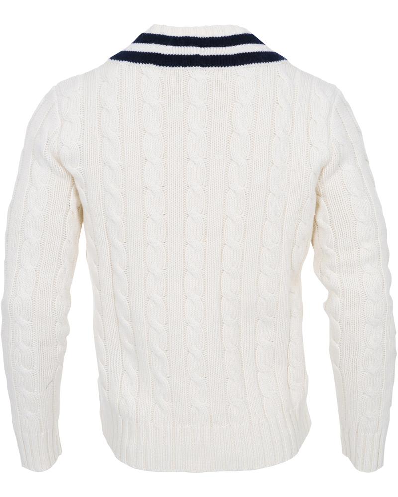 Homme | Pulls Et Tricots | Polo Ralph Lauren | Wimbledon Tennis V-neck Sweater Milk