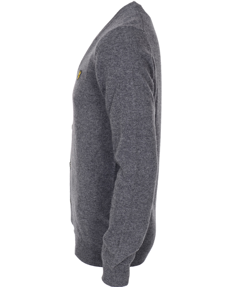 Heren | Truien | Lyle & Scott | Cardigan Solid Grey