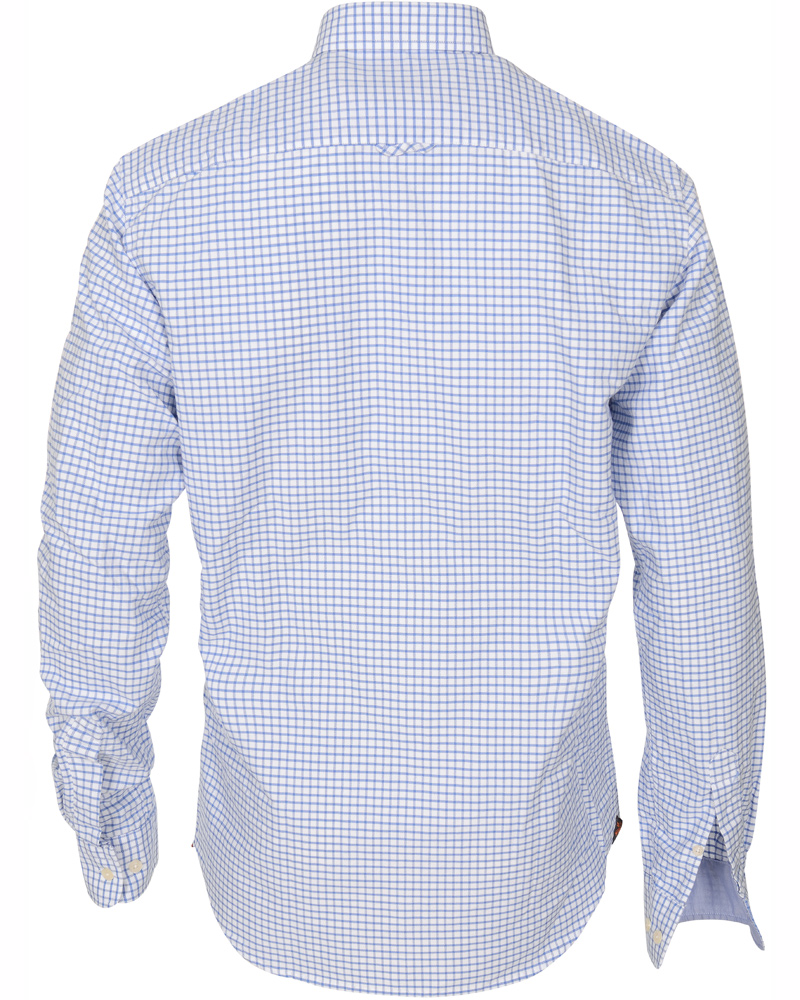 Homme | Chemises | Morris | Douglas Check Oxford Shirt Light Blue
