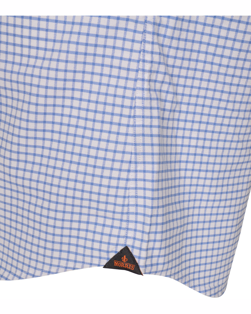 Homme | Chemises | Morris | Douglas Check Oxford Shirt Light Blue