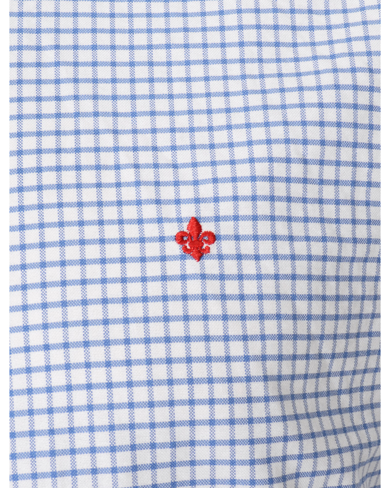 Homme | Chemises | Morris | Douglas Check Oxford Shirt Light Blue