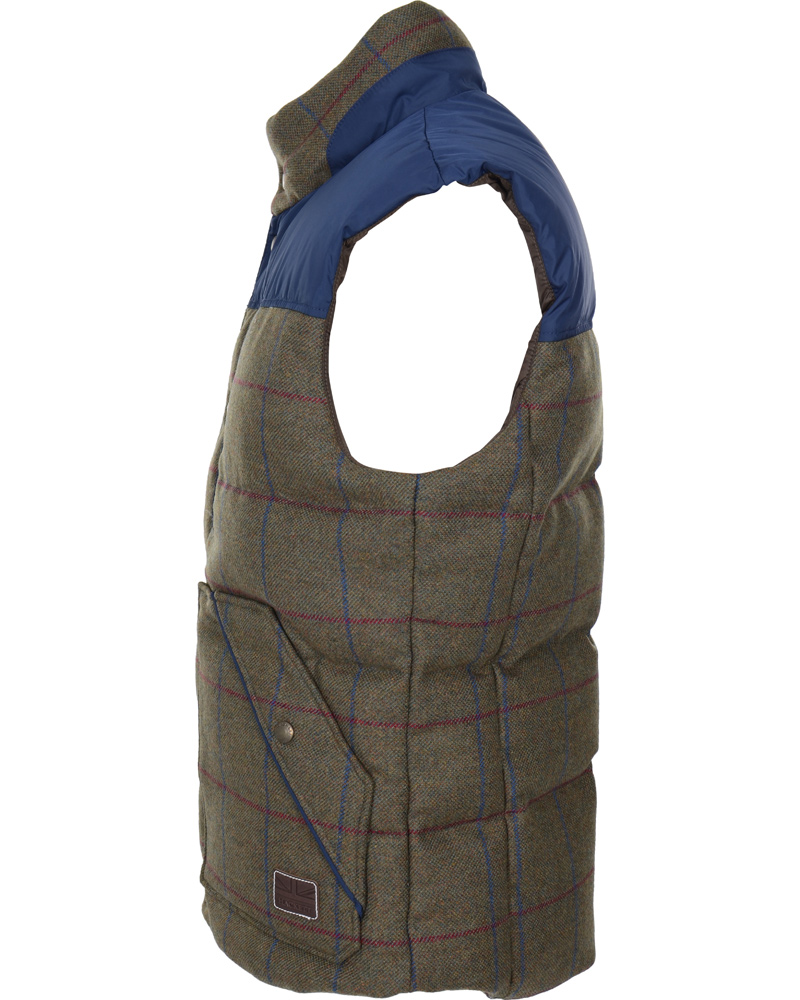 Homme | Manteaux Et Vestes | Hackett | Tweed Mix Gilet Olive