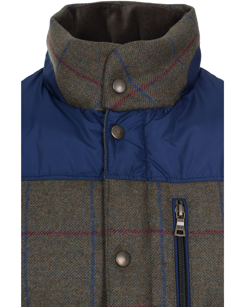 Homme | Manteaux Et Vestes | Hackett | Tweed Mix Gilet Olive