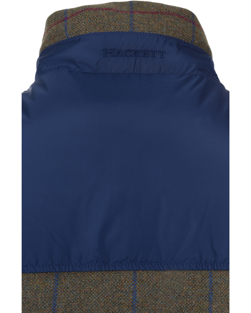 Homme | Manteaux Et Vestes | Hackett | Tweed Mix Gilet Olive