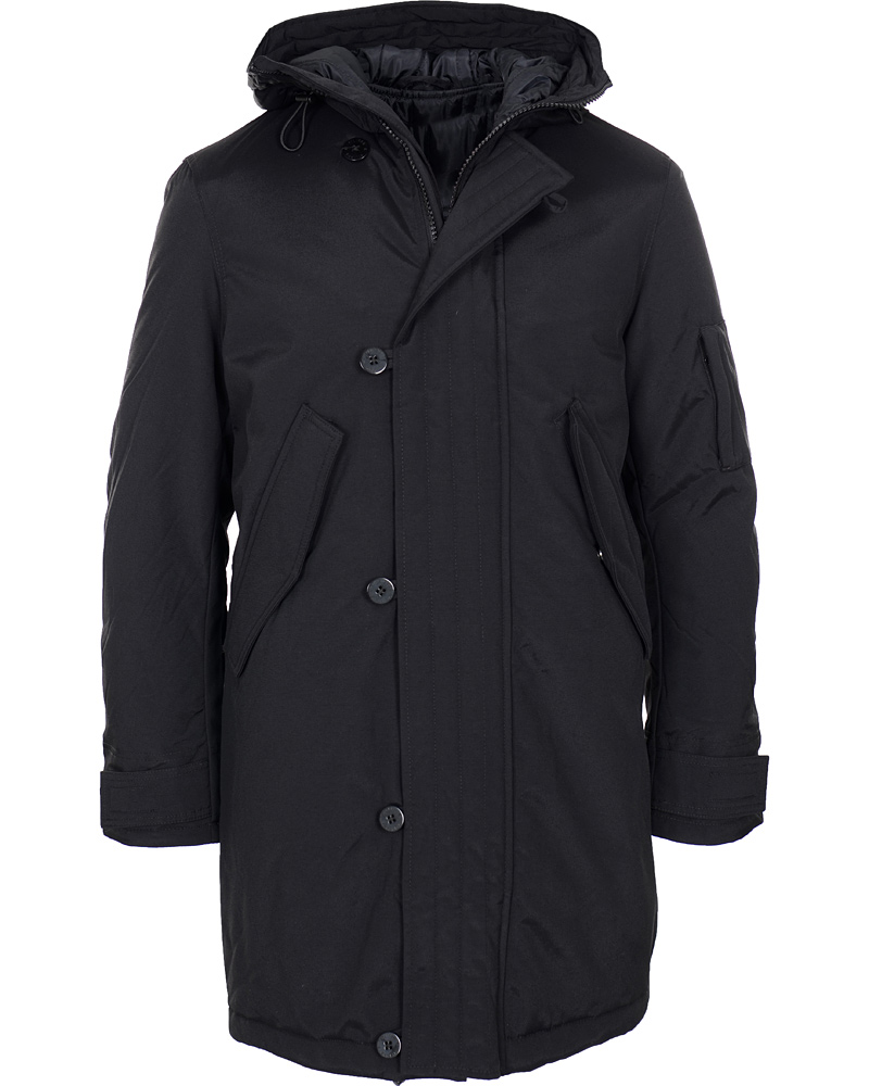 Homme | Manteaux Et Vestes | Filippa K | Nylon Oxford Parka Black