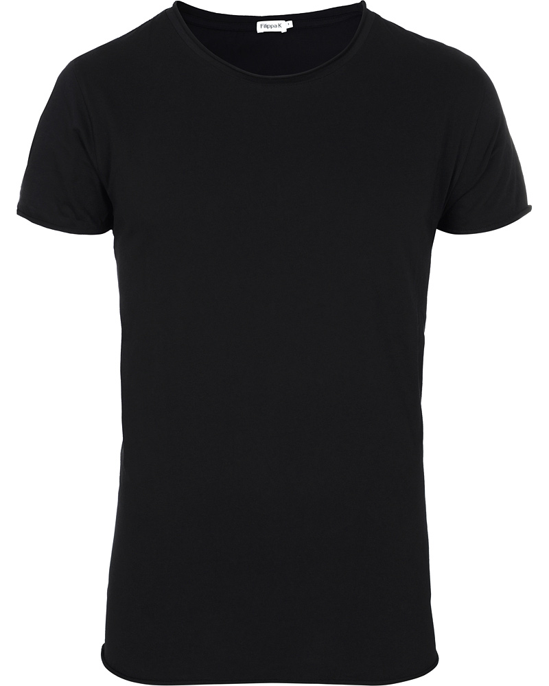Homme | T-shirts | Filippa K | Single Jersey Roll Edge Tee Black