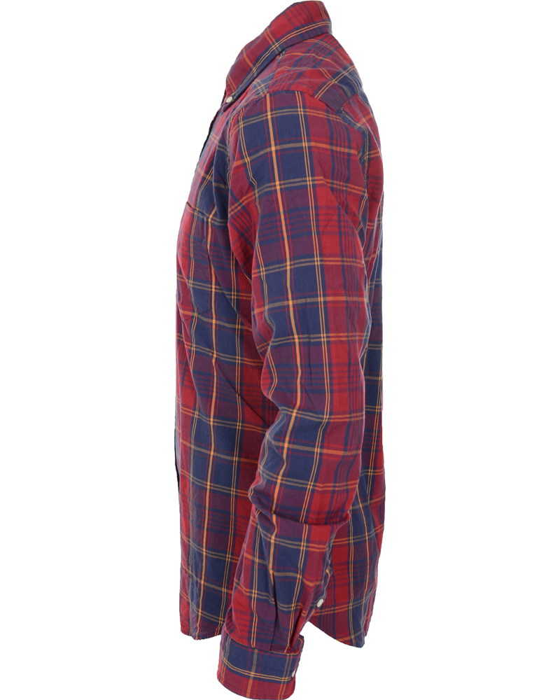 Homme | Chemises | GANT Rugger | Dreamy Oxford Check Shirt Maroon Red