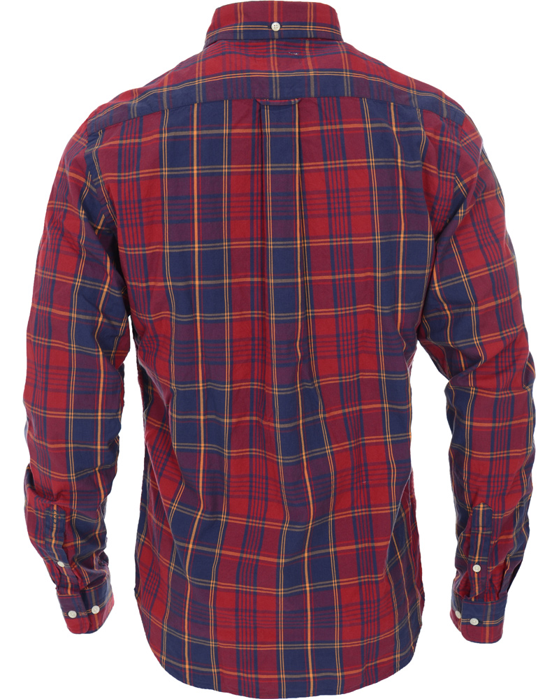 Homme | Chemises | GANT Rugger | Dreamy Oxford Check Shirt Maroon Red