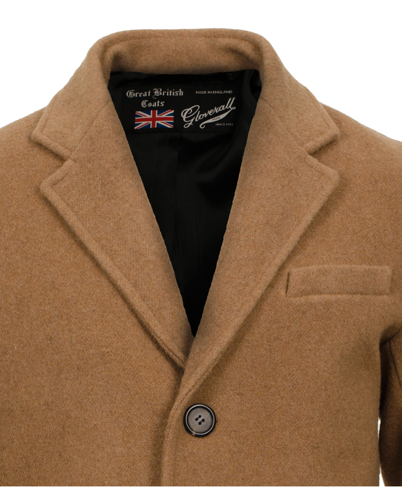 Homme | Manteaux Et Vestes | Gloverall | Chesterfield Coat Tan