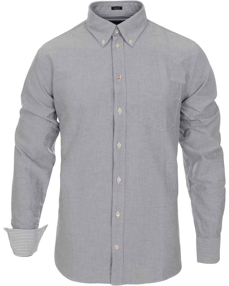 Heren | Overhemden | Boomerang | Tailored Fit B.D Oxford Shirt Grey Melange