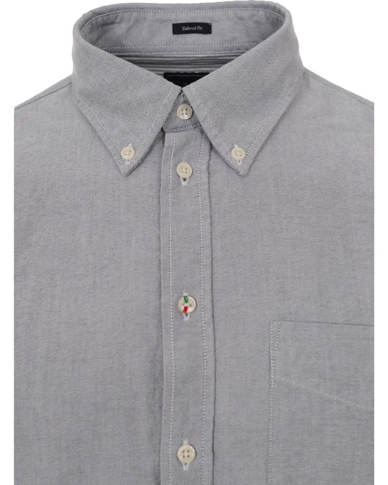 Heren | Overhemden | Boomerang | Tailored Fit B.D Oxford Shirt Grey Melange