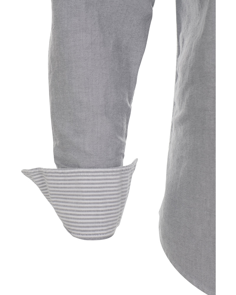 Heren | Overhemden | Boomerang | Tailored Fit B.D Oxford Shirt Grey Melange
