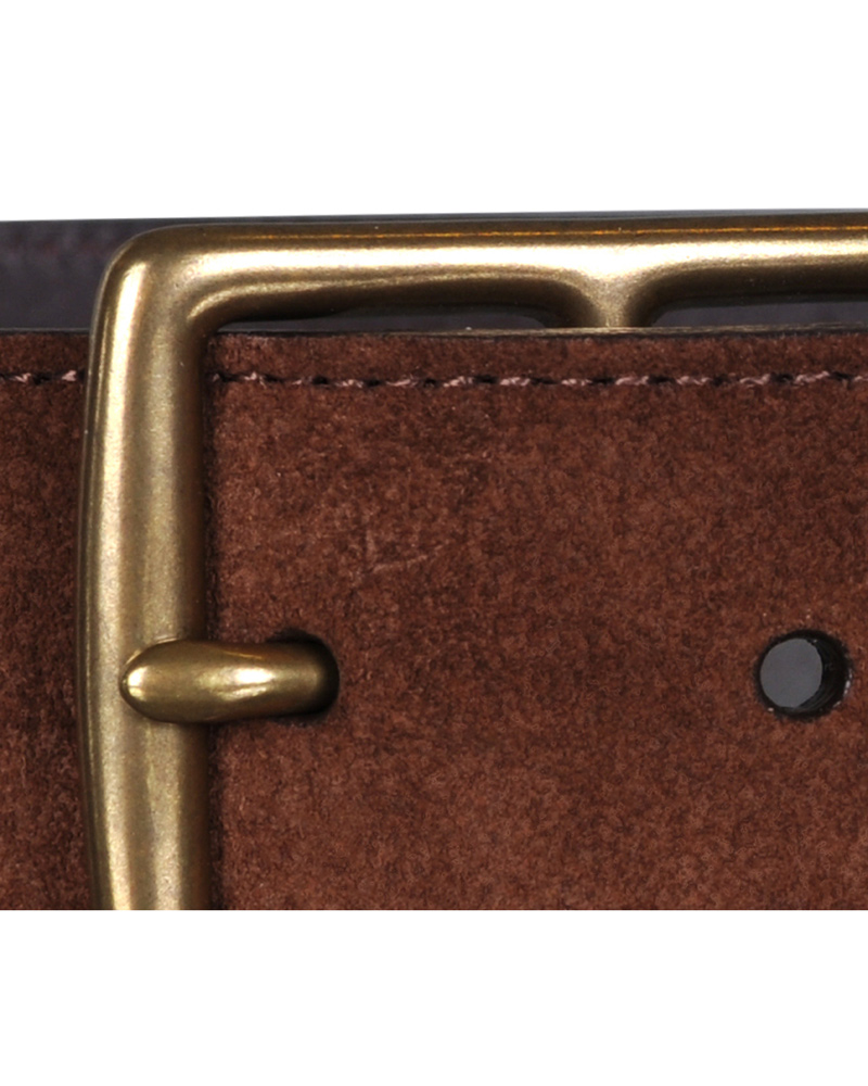 Heren | Polo Ralph Lauren Heritage Suede Belt 3,5 cm Brown | Polo Ralph Lauren | Heritage Suede Belt 3,5 cm Brown