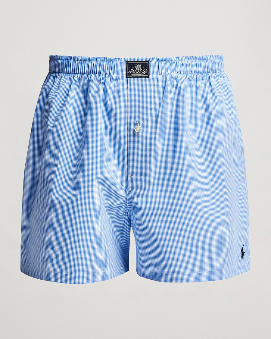 Heren | Ondergoed | Polo Ralph Lauren | Woven Boxer Blue Gingham Blue