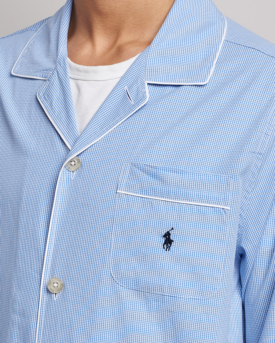Homme | Peignoirs Et Pyjamas | Polo Ralph Lauren | Pyjama Set Mini Gingham Blue