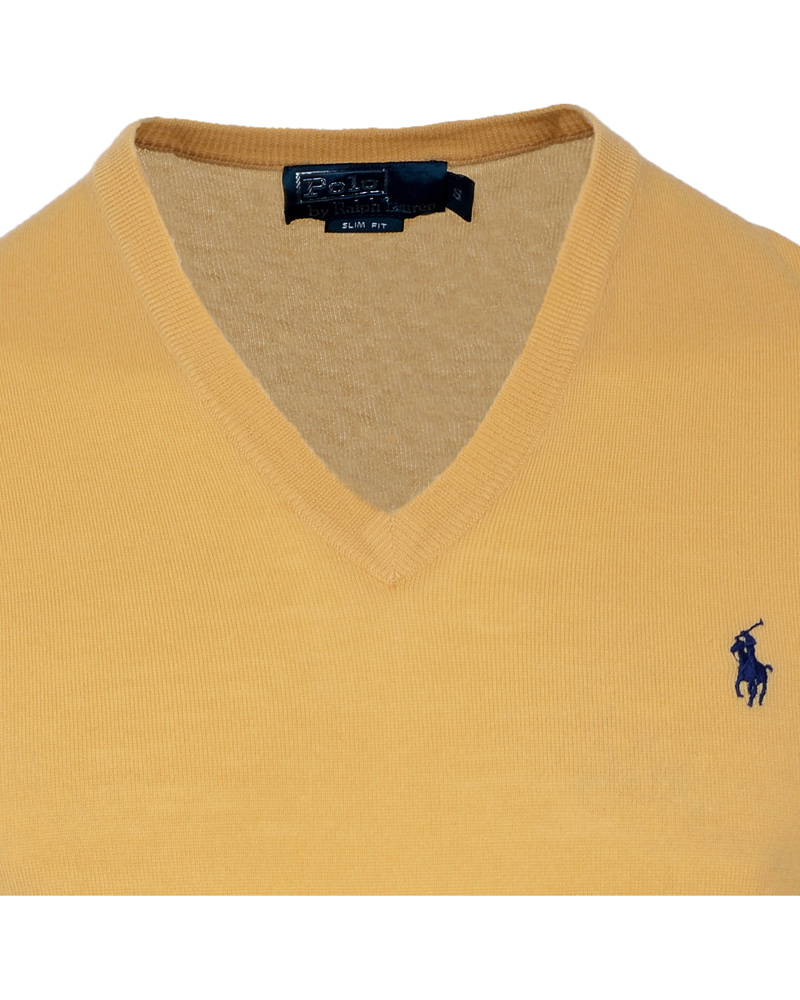 Homme | Pulls Et Tricots | Polo Ralph Lauren | Merino V-Neck Morgan Yellow